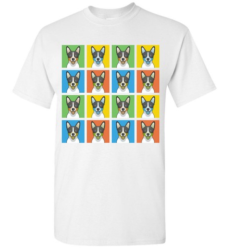 Rat Terrier Cartoon PopArt T-Shirt Tee, Men Women's Youth Tank Short Long Sleeve - Picture 5 of 9