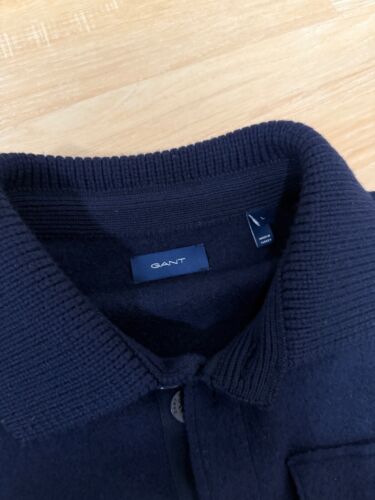 leichte GANT Herren Wolljacke - Größe L - blau - Bild 2 von 2