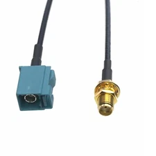 RF Car Cable SMB Fakra Z water blue jack to SMA female RG174 6"~10FT GPS antenna