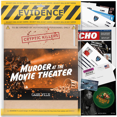 Cryptic Killers Unsolved Murder Mystery Game for Parties & Date Nights
