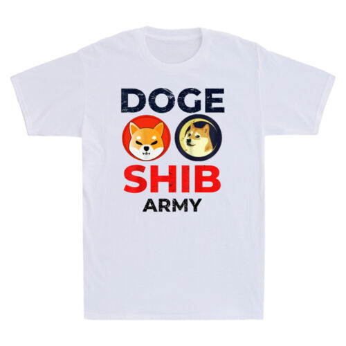 Doge Shib Army Dogecoin Shiba Inu Coin   Millionaire Funny Men's T-Shirt - Picture 1 of 7