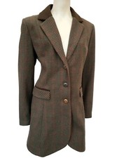 Joe Browns Lady's Long Line Woollen Country Jacket Sz 12 Vgc