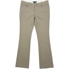Express Editor Khaki Tan Bootcut Dress Pants Womens Size 6R Stretch Professional