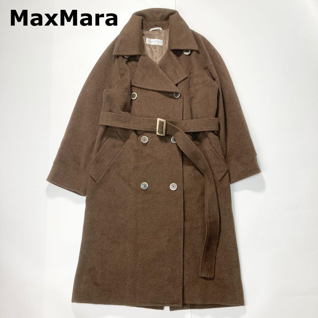 MaxMara White Tag 100% Cashmere Long Coat Manuela Women's