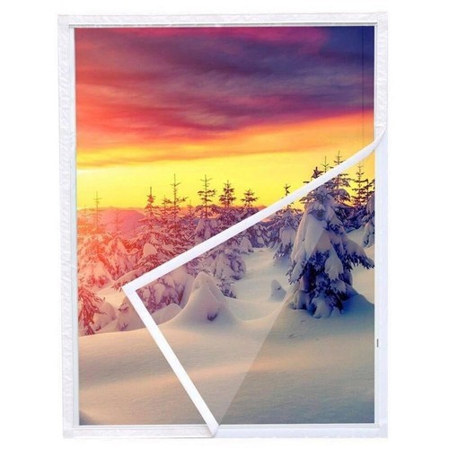 Window Insulation Kit Indoor Plastic Film Cold Draft Seal Winter Weatherproof - Picture 6 of 6