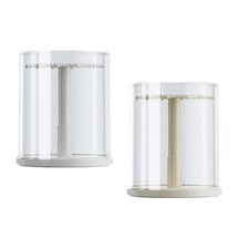 Figure Clear Display Case Necklace Hanger for Charms Small Toys Keychains