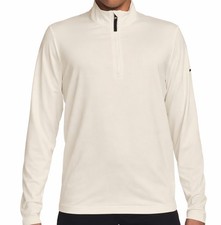 Nike Dri-Fit Victory 1/2 Zip Golf Jacket Pullover Off White FD5837-110 Mens XL