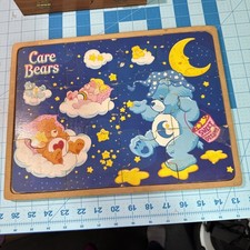 Vintage Care Bears Sweat Dreams Bear Wooden Inlay 16 Piece Puzzle Complete