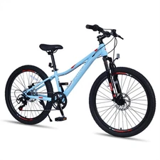 Mountain Bike for Girls and Boys Mountain 24 inch shimano 6-Speed Bike 