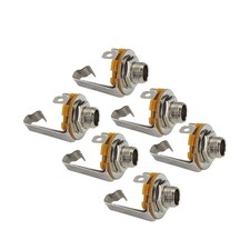 6 Pieces Mono Socket 1/4 Inch 6.35mm Guitar Input Jack for Electric Guitar Bass