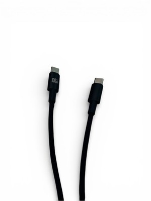 OUDAKX USB-C to USB-C Cable 1M Fast Charging 100W 480Mbps Nylon Black Universal