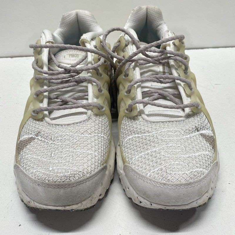 Nike White/light Bone Solid Athletic Sneakers Men… - image 2