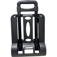Trolley Handheld Black Travel Luggage Carrier Folding Portable Light Weight