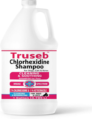 Truseb Topical Ketoconazole and Chlorhexidine Shampoo for Dogs, Cats & Horses Pl