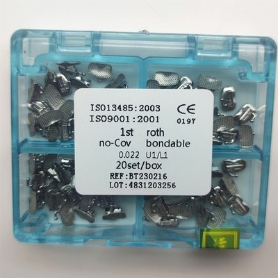 80Pcs Dental Orthodontic Sgl Buccal Tubes 1st Molar Tube Roth .022 Bonding CE