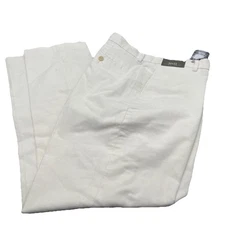 DANIEL CREMIEUX 36x32 Corduroy Pants Signature Collection White. {G}.
