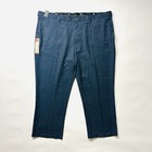 Haggar Cool 18 Classic Fit Pants Navy 50x29 Vintage — photo 1