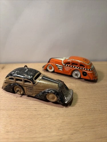 Vintage Marx Tin Litho Tricky Taxi LOT Of 2