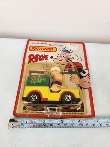Vintage Matchbox Popeye Character Series In A Spinach Delivery Truck CS-13 New - Picture 12 of 12