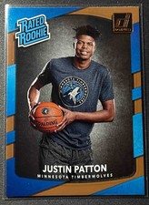 2017-18 Panini Donruss Justin Patton #185 Timberwolves RC