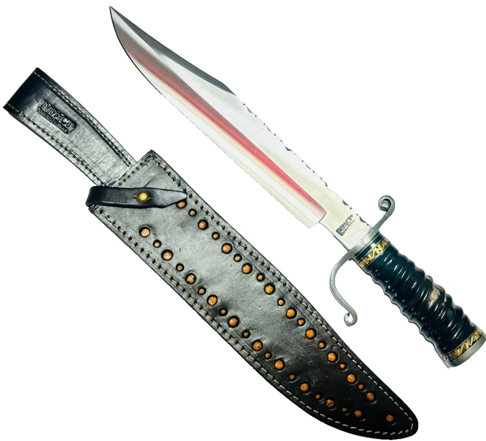 Impact Custom Made Cutlery Handcrafted Bowie 17" Knife RARE Handmade Knives - Image 4 of 4