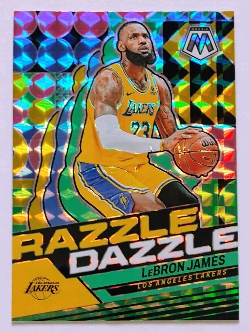 2023-24 Panini Mosaic LeBron James Razzle Dazzle Prizm #12 Lakers Case Hit SSP