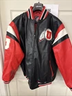 Vintage 90’s Utah Utes Real Leather Embroidered Jacket Bomber Black Sz M