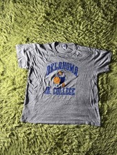 Vintage 90s Russell Athletic Oklahoma Junior College Graphic T-shirt Size XL  