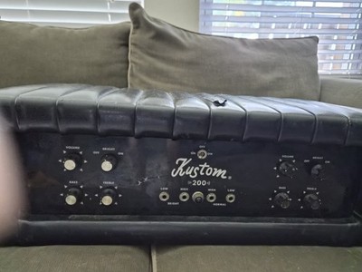 1969 Kustom K200 Solid State 4 Channel 100 Watt Amplifier Amp Head