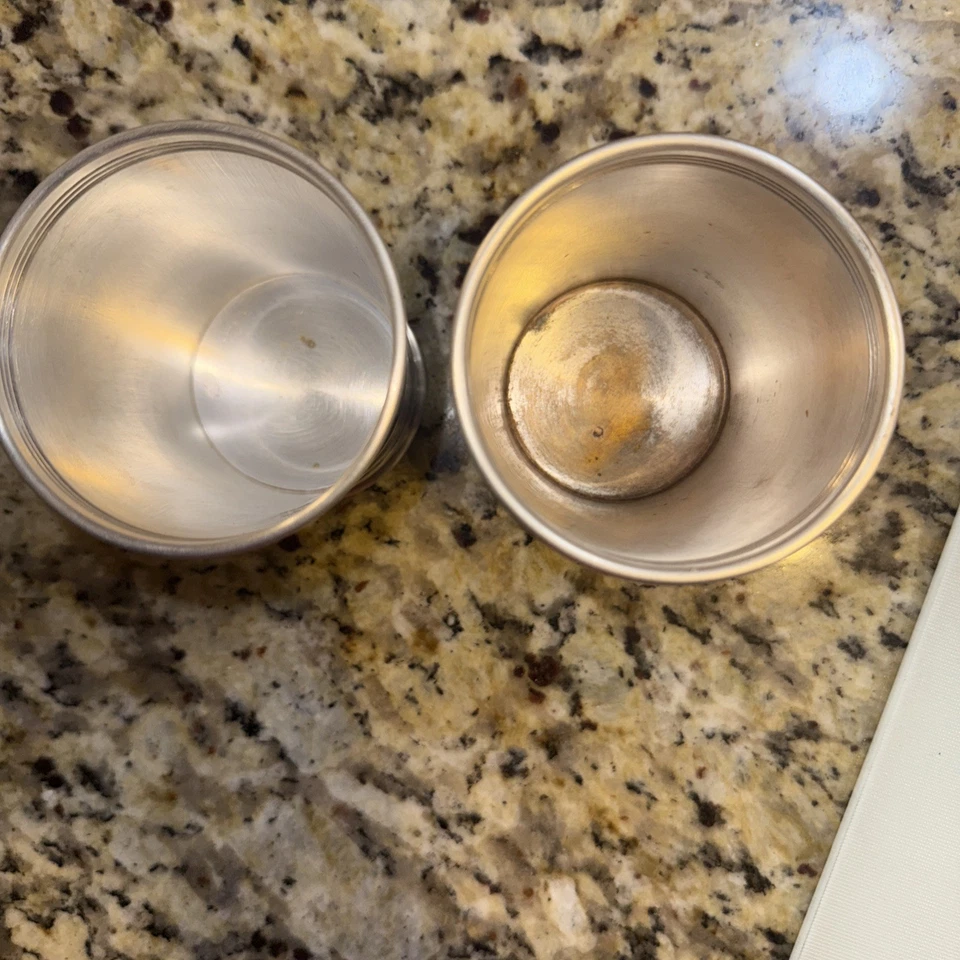 Juego de 2 tazas de julep vintage Gorham Mint enchapadas en plata YC 1529 Foto 4 de 4