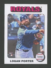 2024 Topps Heritage High #625 Logan Porter White Border