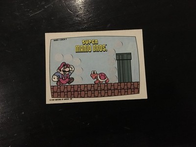 1989 O-PEE-CHEE NINTENDO SER 2 SCRATCH-OFF SUPER MARIO BROS SCREEN 9