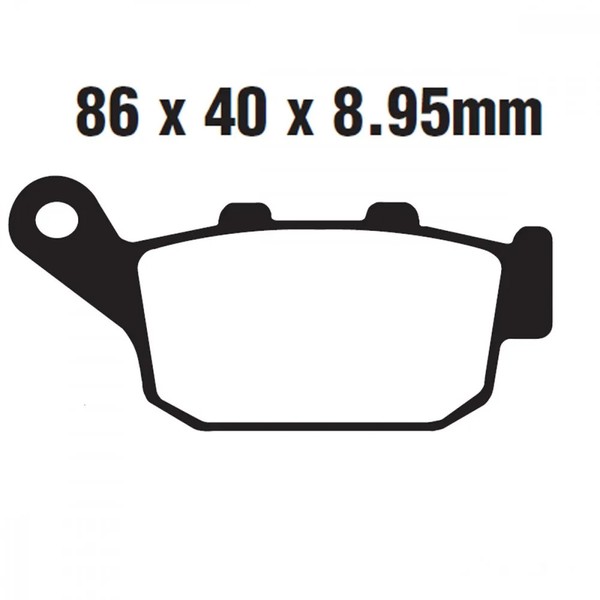 Bremsbelag BremsbeläGe EBC FA496V Hinten FüR Honda CB 500 FA ABS Bj. 2013-2017-image
