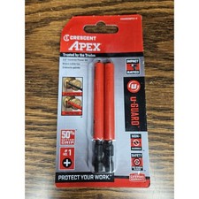 New Crescent Apex U-GUARD #1 Phillips Power Bits 2pk Non-marring Made in USA