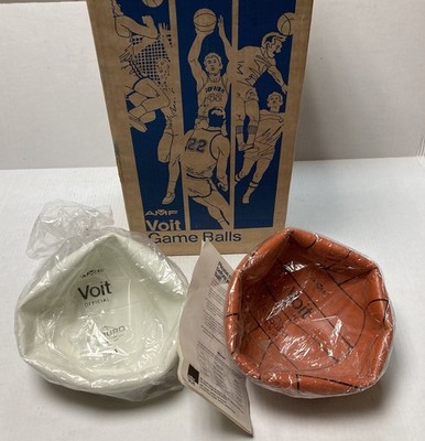 Vintage VOIT AMF Basketball CS3 And Volleyball 60s 70s PE Class Made In USA NOS