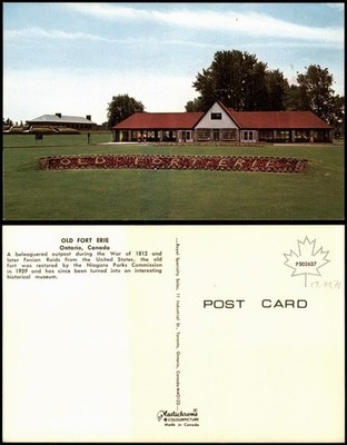 Postcard Erie Old Fort Erie 1971