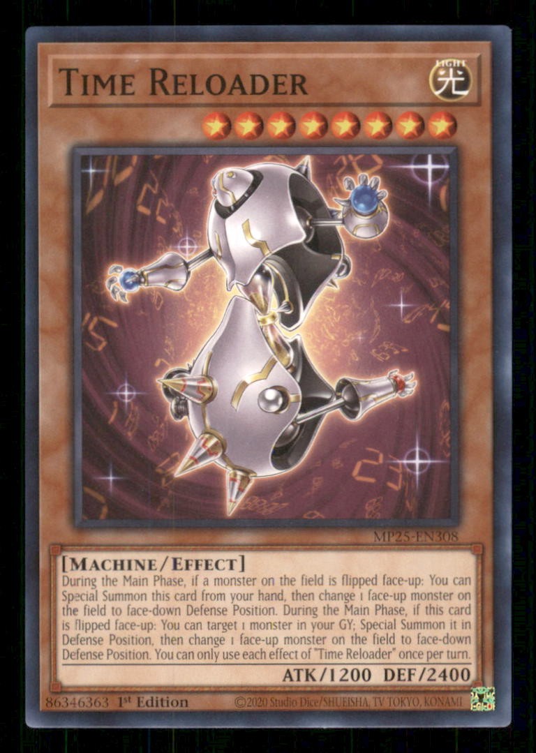 Time Reloader MP25-EN308 Common 2025 Mega-Pack Yu-Gi-Oh 1st Edition Near Mint