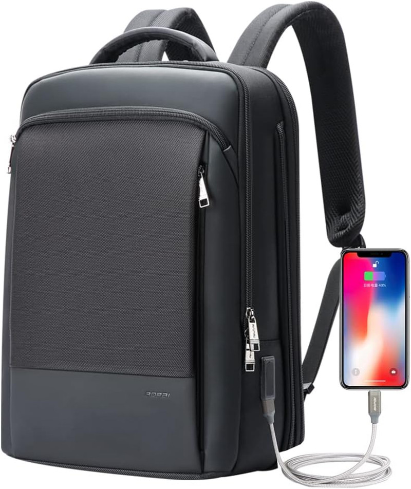 Versatile Anti-Theft Laptop Backpack with USB Port & Water B