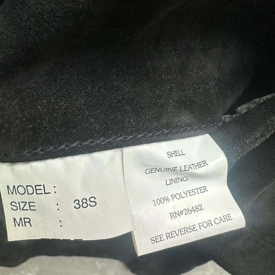 Claiborne натуральной кожи Blazer куртка мужская 38с черная замша спортивное пальто классический - Изображение 4 из 4