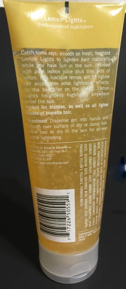 John Frieda Beach 金发柠檬灯头发 8 盎司高光亮点新品 — 第 4/4 张图片