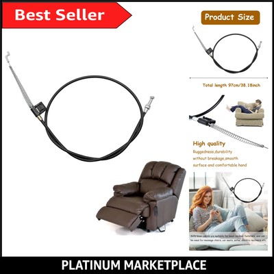 Universal Schwarz Metall Liege Kabel Griff Ersatz für Sofa Sessel & M...
