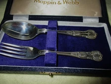 STERLING SILVER MAPPIN & WEBB PRESENTATION SET IN ORIG. BOX - ALL LOOK UNUSED!!