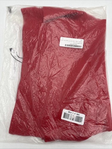 Karen Millen Compact Wool Look Knit Red Small Flippy Mini Skirt NWT - Picture 3 of 3