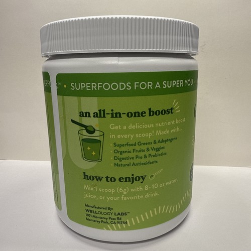 Wellology Labs Gut Health Greens + Superfoods Original. 6.35 Oz. Exp: 11/26 New. - Picture 4 of 6