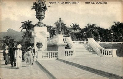 1923 Quinta da Boa Vista Rio de Janeiro Brazil Neoclassical Vintage Postcard