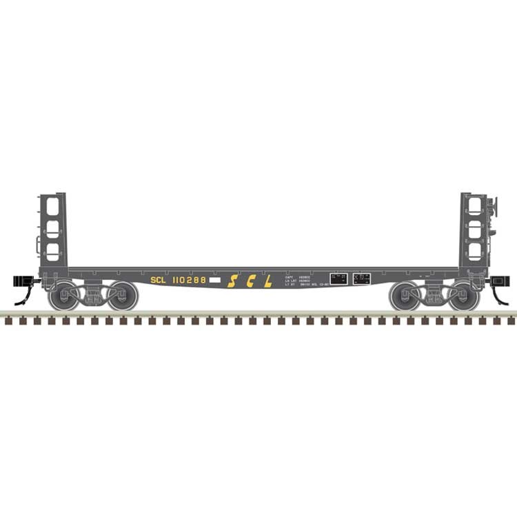 Atlas 50006946 N 42' Pulpwood Flatcar w/Load Seaboard Coast Line