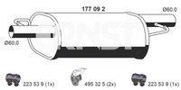 Ernst MittelschalldäMpfer (177092) FüR VW Transporter T5 Multivan | Auspufftopf