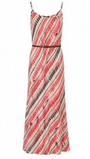 Sanctuary Boho Maxi Dress Womens Size S Rope Belt Lined Sleeveless Festival Geo