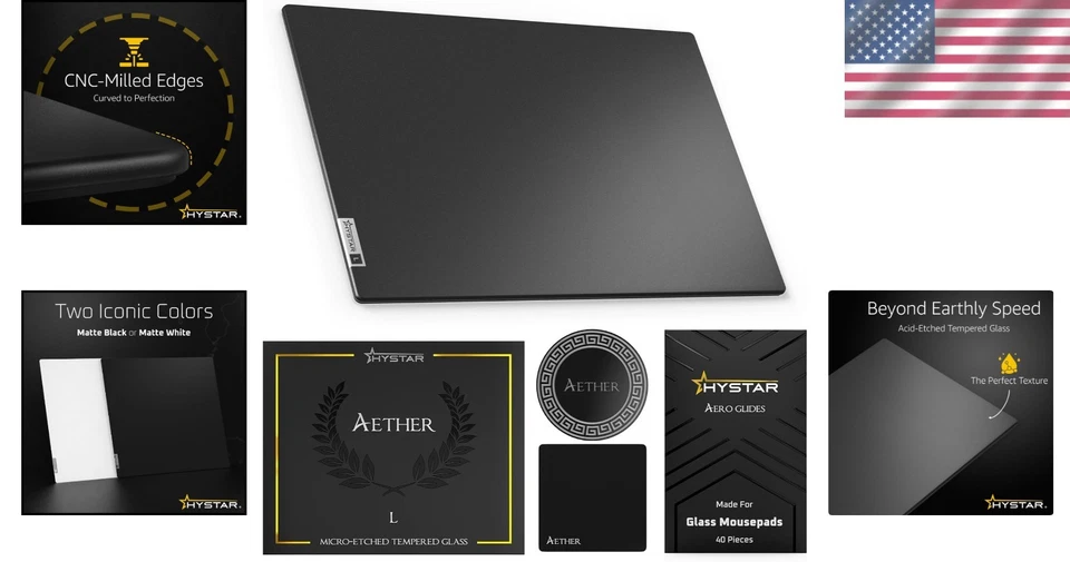 Aether Glass Gaming Mousepad - Ultra-Fast Glide - Image 2 of 4