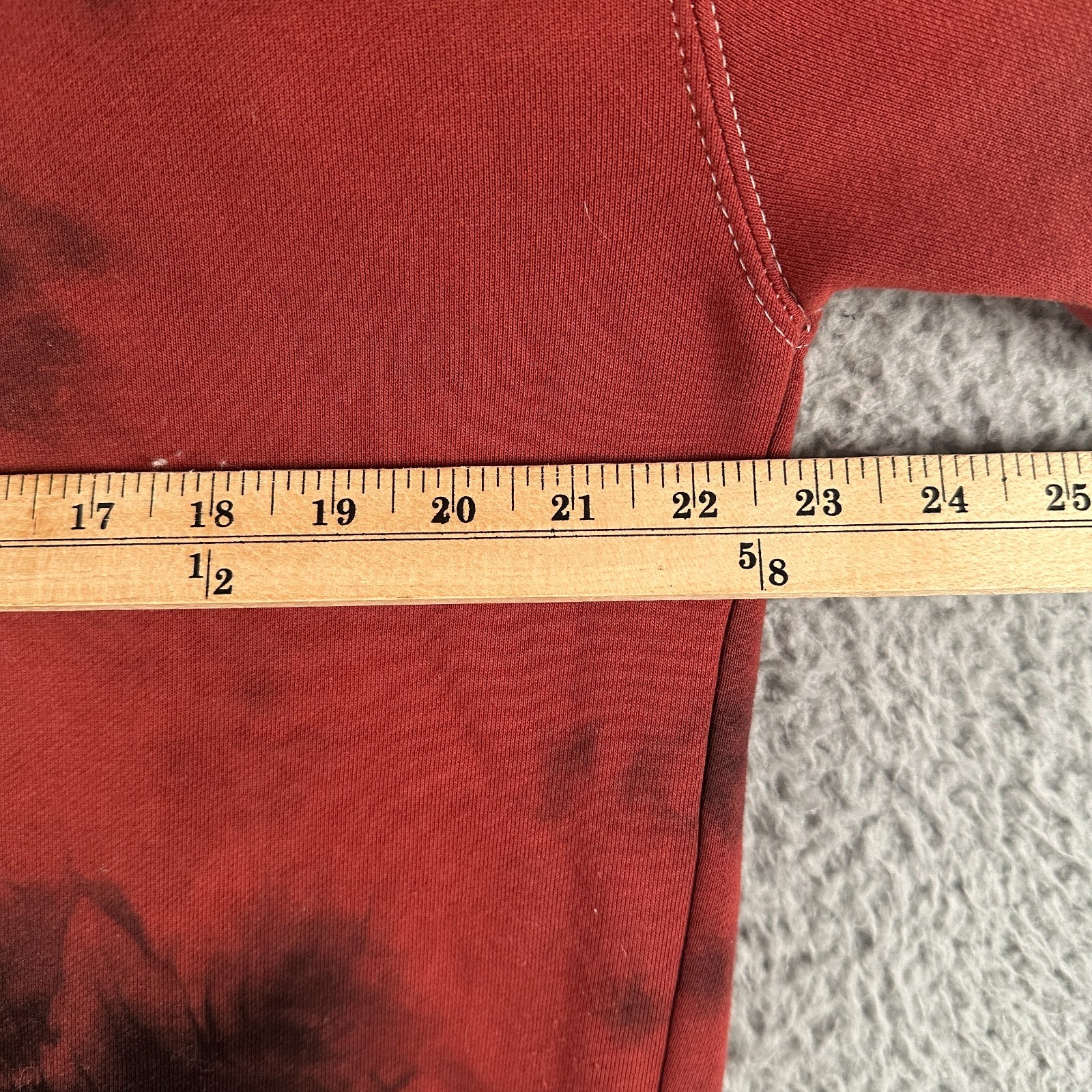 Civil Regime Hoodie Men Medium Tie Dye Sweatshirt Embroidery Roses Flower